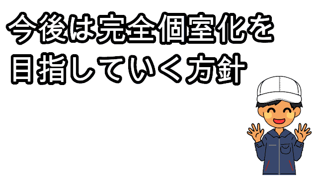 寮は今後は完全個室化