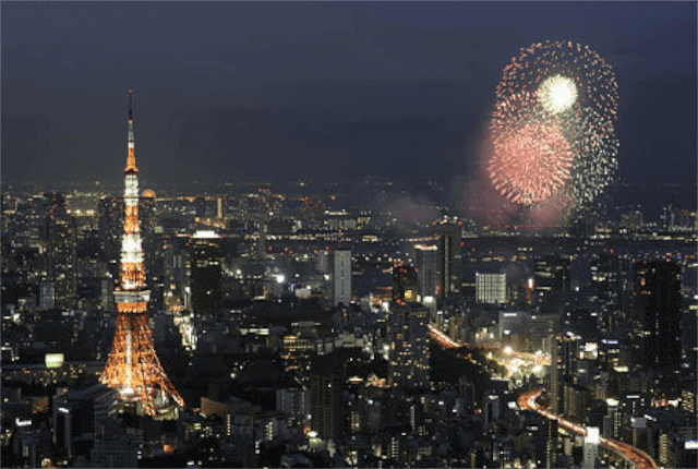 夜景花火