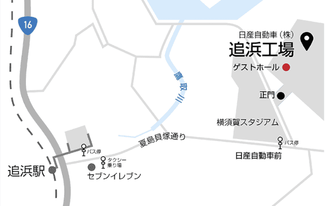 追浜工場地図