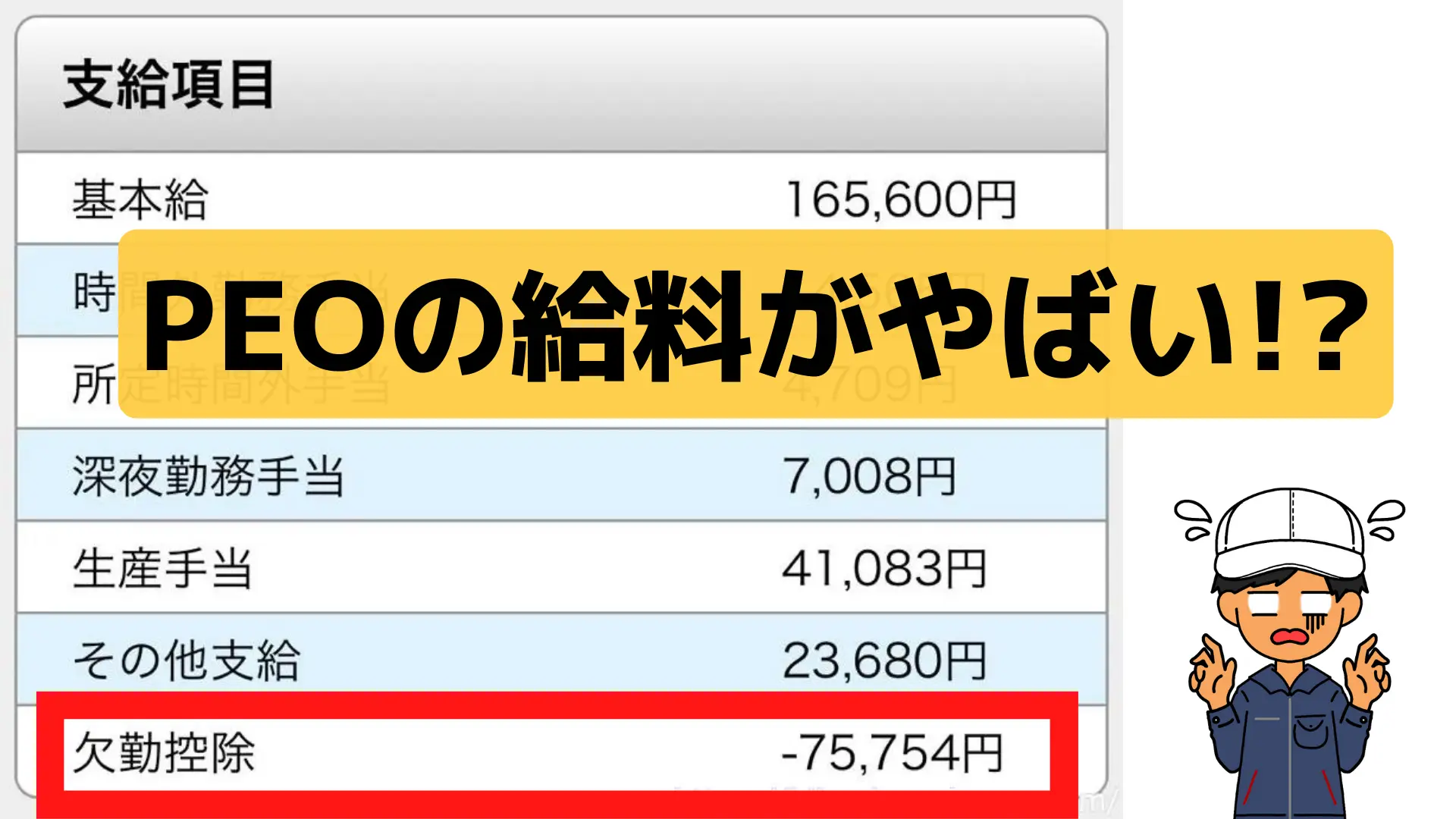 PEOやばい