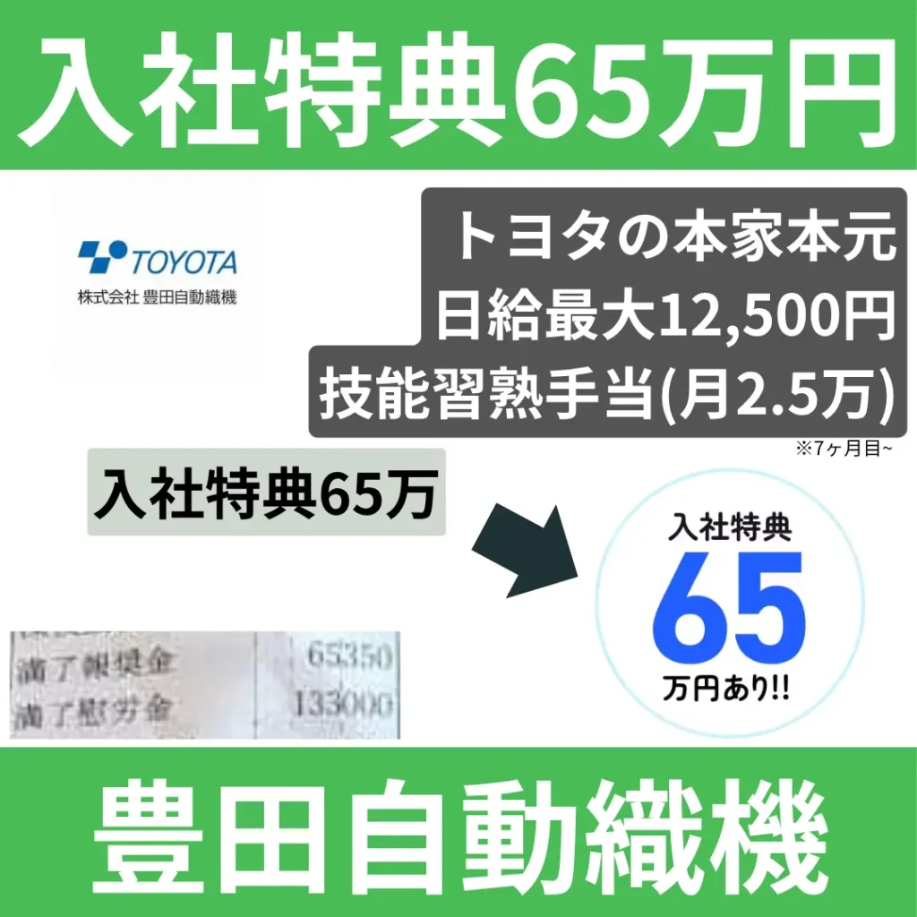 豊田自動織機期間工